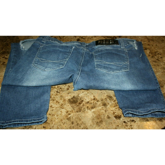 Rue 21 Premiere Women's Jeans Blue Stretch Jeans Patches SZ 9/10  32x29 - Picture 7 of 7